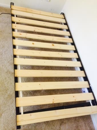 Twin Mattress / Frame / Slats used for less than 1 year for sale -$80 2