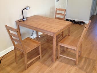 Moving sale: Dining table, chest, desk, chairs and more... 1