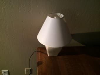 Rocking chair, table, lamp 3