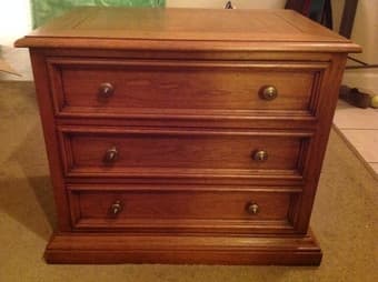 Moving Sale: Matching wooden bedside tables - $50 1