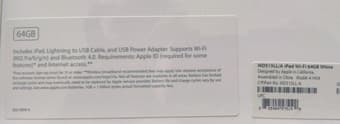 NEW 4th generation iPad (never opened), 64GB wifi only - $490 2