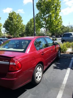 Selling My Red Chevrolet Malibu LT 6V 2