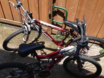 $100 Adult Mountain Bike, $40 Child Mountain Bike 1