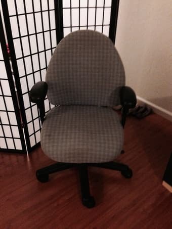 IKEA sofa bed ($50) and desk chair ($10) 3