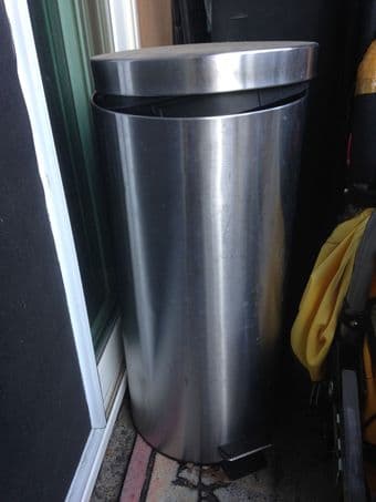 Stainless trash bin 13 gal for $10 1