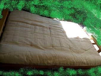 Wood Queen Bed / Sofa Bed, Great Condition,   $80 1