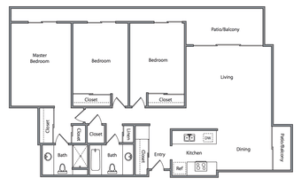 Room in luxury apartment in Mountain View mid-August ($1250/mo) 1