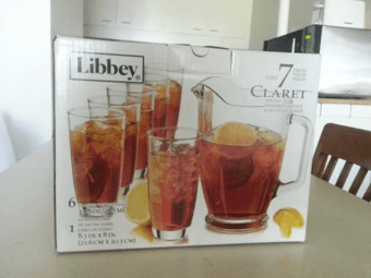 SELLING Pitcher+6 nice glasses (used twice, LIKE NEW) -$15 1