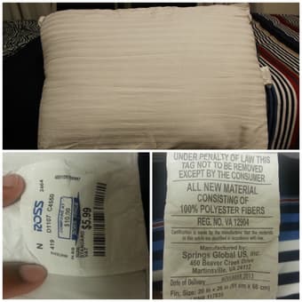PILLOW: $4.00 or less 1