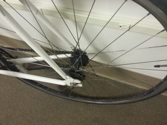 All white Road bike w or w/o accessories $250+ 1