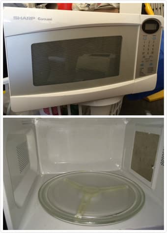 HP laser printer, Epson scanner, SHARP microwave, and a desk lamp 3