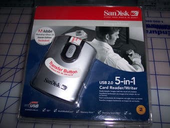 SanDisk ImageMate 5-in-1 USB 2.0 Card Reader/Writer New Unopened - $10 1