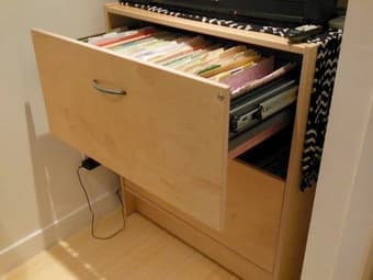 Maple Horizontal Filing Cabinet - $120 (woodside) 2