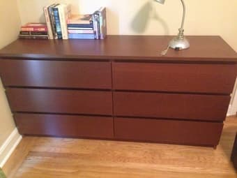 IKEA MALM DRESSER (6 drawers) and CHEST 2