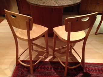 Beech/Pine Bar Stools-Natural Finish - $25 each (woodside) 1