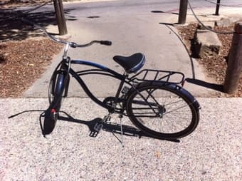 $80, chain and lights included, 6 weeks used, dark blue 2