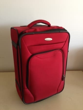 Samsonite case - red, almost new ($50) 1