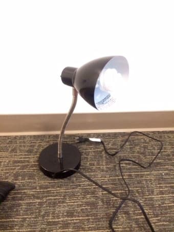 Black Desk Lamp + Lightbulb for sale, $10 1