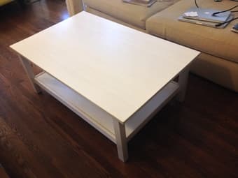 White Hemnes coffee table (great condition!) - $40 1