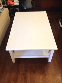 White Hemnes coffee table (great condition!) - $40 2