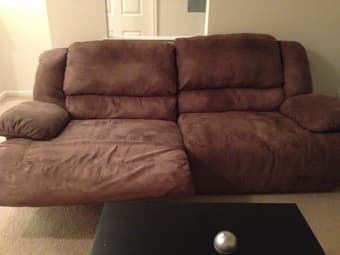 Ashley recliner couch sofa - like new + 5 year warranty OBO - $490 2