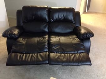Lazy Boy Double recliner Leather Couch 2