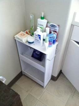 Metal rack, bathroom shelf, hamper 2