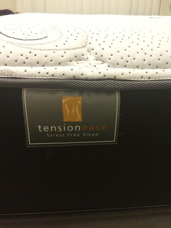 Englander queen size mattress + box spring + frame = $450 3