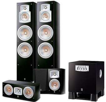 Yamaha speaker set - beautiful black piano gloss finish 2