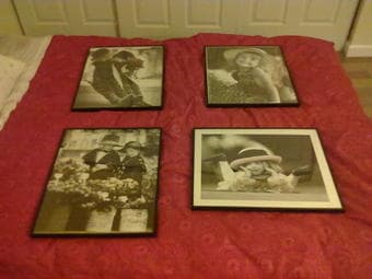Four frames 16'' x 12''  (40 cm x 30 cm) $5 1