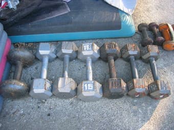 Dumbell weights - $5 1