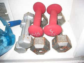 Dumbell weights - $5 2