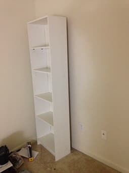 White wooden Book shelve $18 - Sunnyvale 2