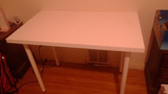 Moving sale--bed, desk, lamp, coffee machine 1