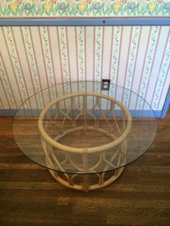 Wicker/Glass Table Set - $120 - Great Deal! 3
