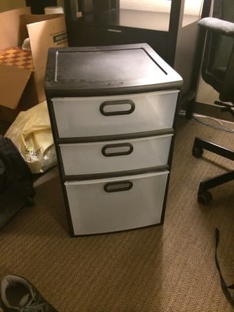 3-Tier Plastic Shelves - $10 OBO 1