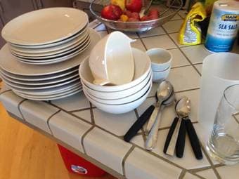 plates, bowls, silverware - $15 OBO 3