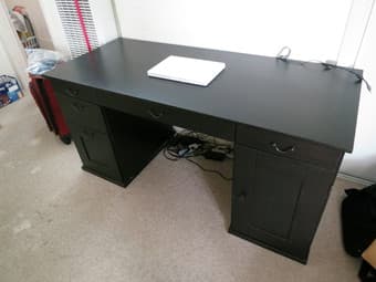 IKEA ALVE desk & sturdy computer chair - $100 (palo alto) 1