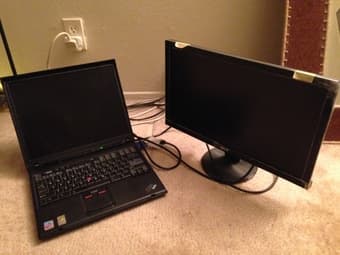 IBM R52 Wifi 15"laptop/ Acer 18.5" widescreen Monitor 3