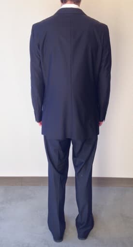 Men's Billy London Suit, Black, 42L Coat and 34X34 Pants - $50 2