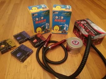 hookah coals + hose $15 1