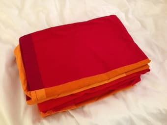 New Ikea duvet cover and pillowcases red full/queen, $20 1