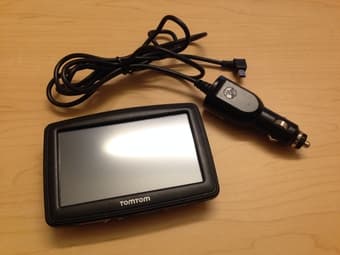 TomTom N14644 XL GPS Widescreen w/ Car Charger Bundle for $40 3