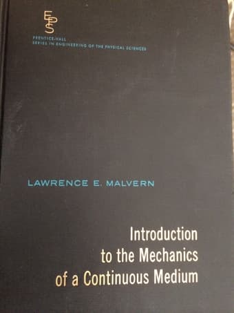 Introduction to the mechanics of a continuous medium (CEE 291...) 1