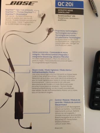 Bose QC20i Noise Cancelling Headphones - $275 2