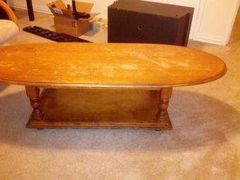 Wooden Coffee Table - $10 2