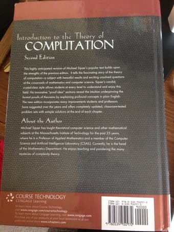 Selling CS 103 Textbook: Introduction to the Theory of Computation 2