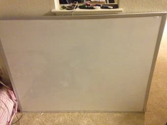 WHITE BOARD 4 feet by 3 feet for $40 1