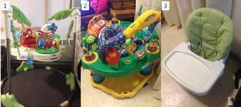 Baby Stuff - All 6 items for $50 (Jumperoo, Saucer, Bathtub, etc) 1