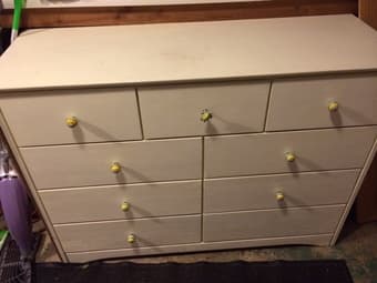 Large hand-painted dresser for sale 1